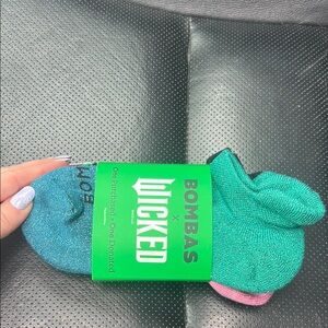 Bombas x Wicked Teal and Pink Socks